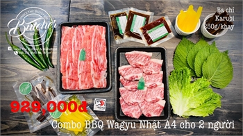 Combo BBQ Wagyu nhật A4 cho hai người