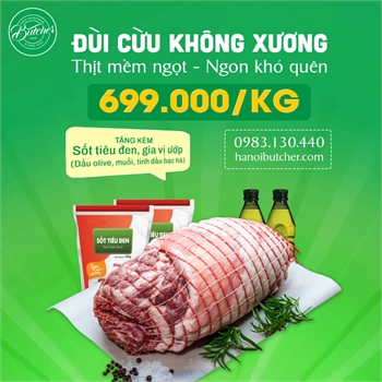 Đùi cừu không xương - Món ăn có hương vị khó quên