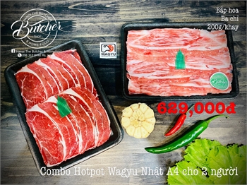 Combo Hotpot Wagyu nhật A4 - 2 người