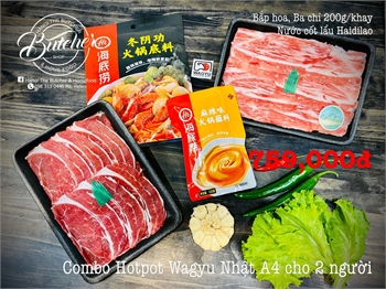 Combo Hotpot Wagyu nhật A4 - 2 người