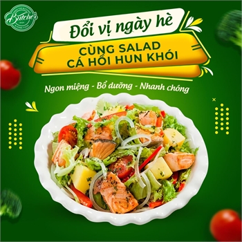 Mách bạn cách làm salad cá hồi hun khói giàu dinh dưỡng