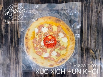 Pizza xúc xích hun khói