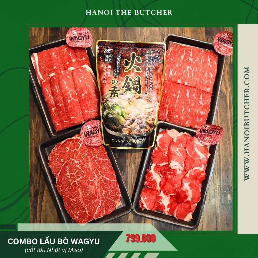 COMBO BÒ WAGYU CỐT LẨU NHẬT VỊ MISO