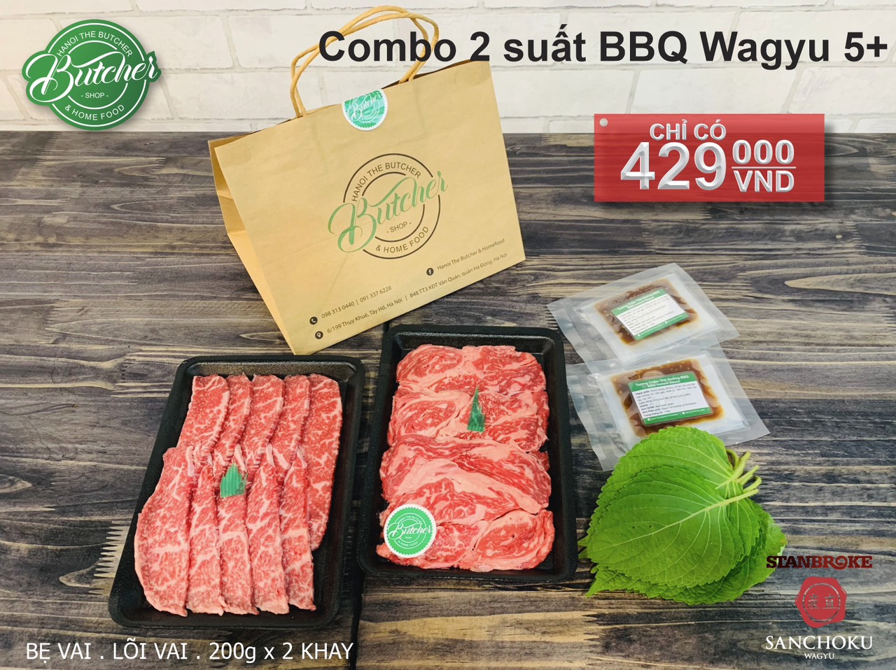 Combo BBQ Wagyu 429K