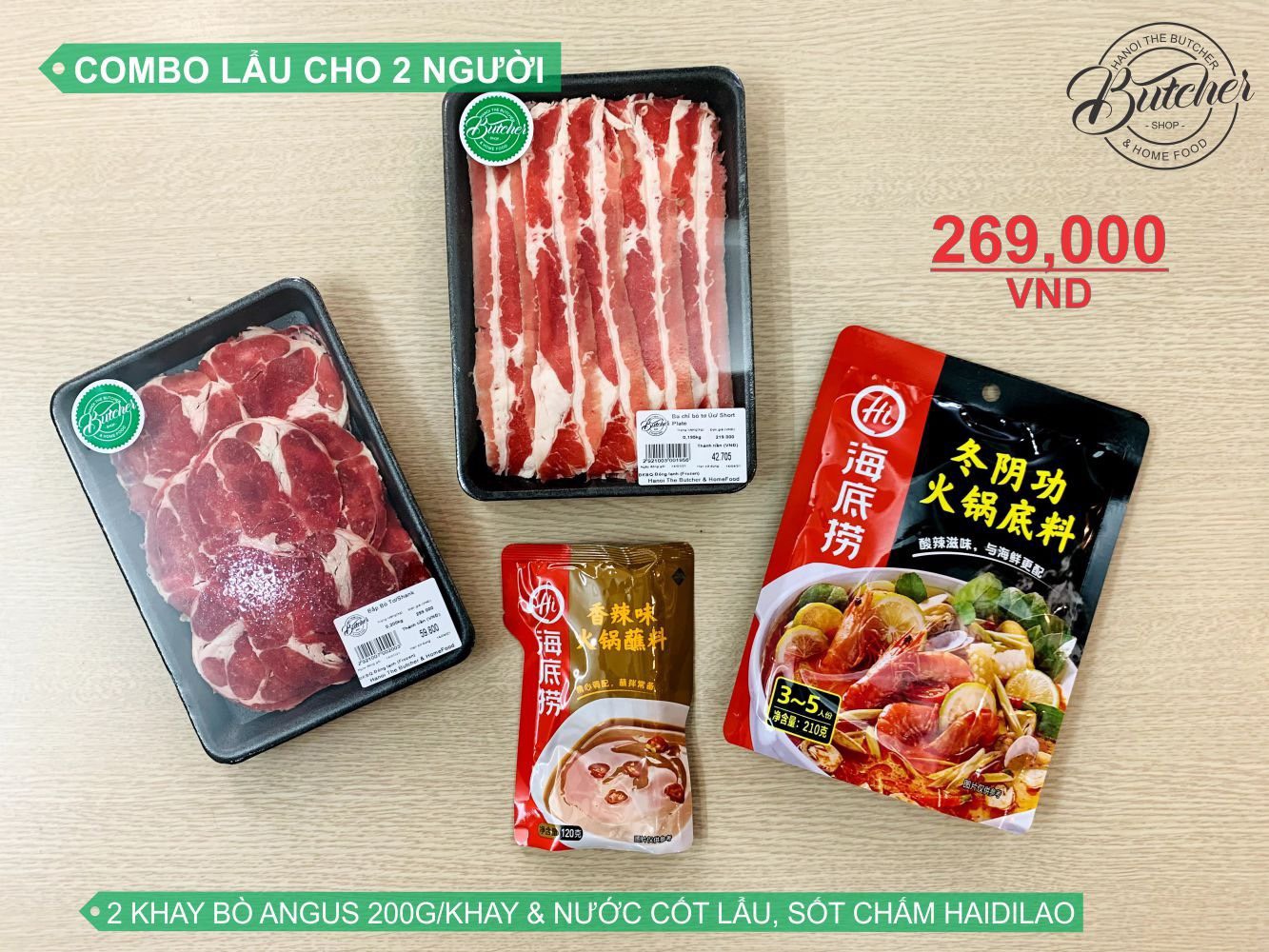 Combo Lẩu Angus 2 người