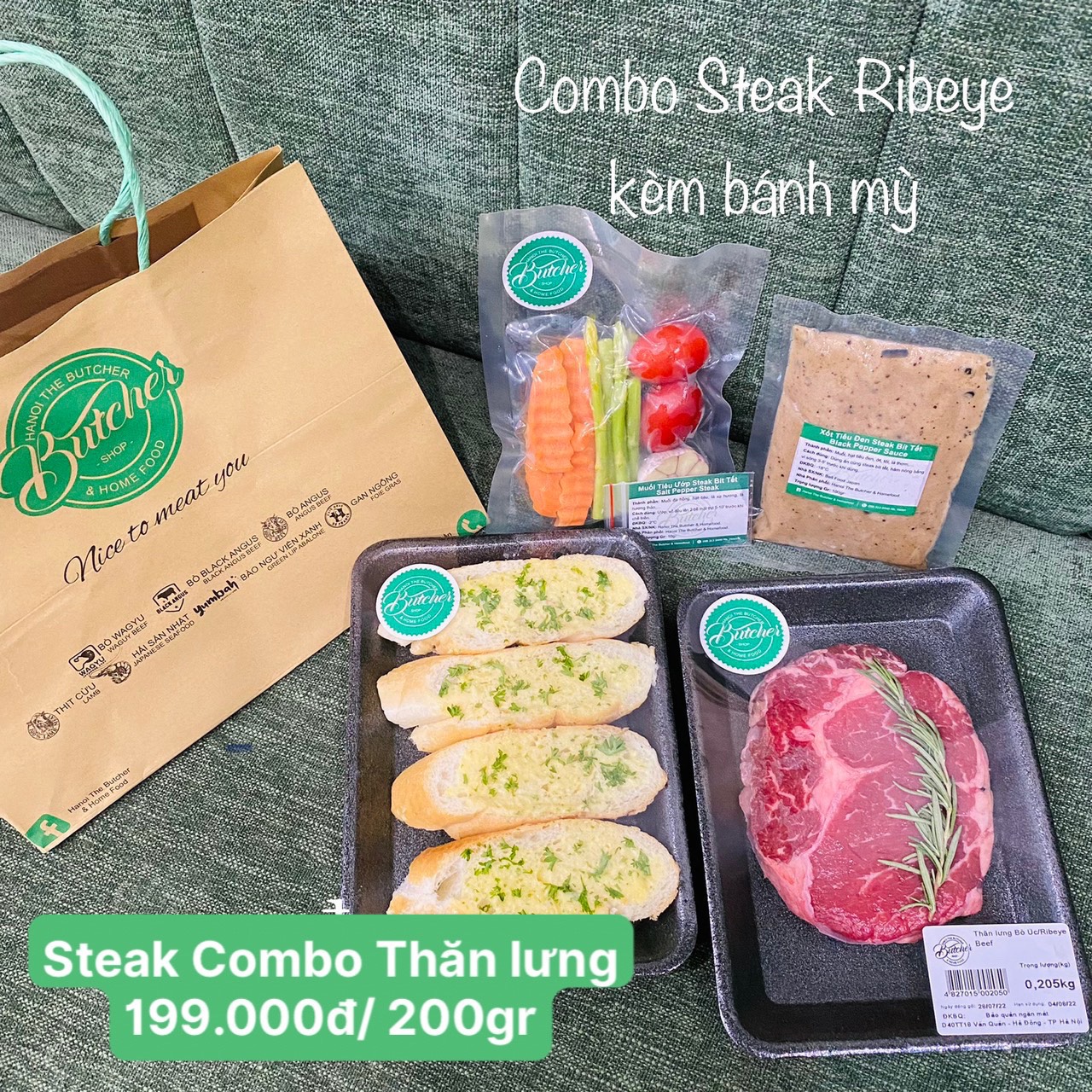 Steak Combo Thăn Lưng