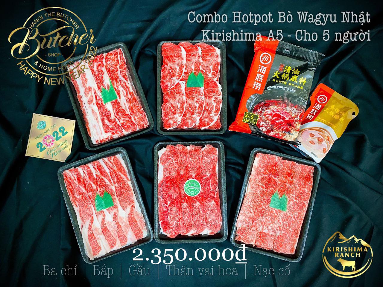 Combo Hotpot Wagyu Nhật A5 - 5  người